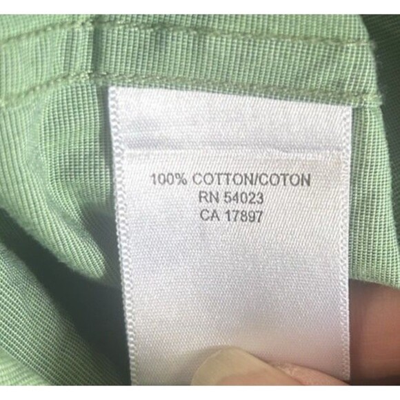 Banana Republic Mens Green Button Down Cotton Long Sleeves Roll Tab XXL - Picture 6 of 6